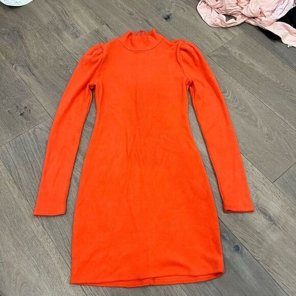 NWOT Lovers + Friends Marne Mini Dress in Orange Size S - Picture 3 of 6